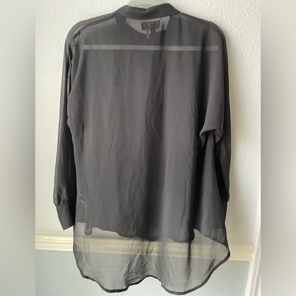 !jeans by buffalo black sheer/ semi transparent top for women - Picture 9 of 10